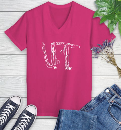 Ut Bully University Of Tennessee Women's V-Neck T-Shirt 9