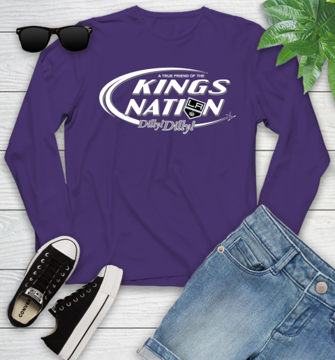 NHL A True Friend Of The Los Angeles Kings Dilly Dilly Hockey Sports Youth Long Sleeve 4