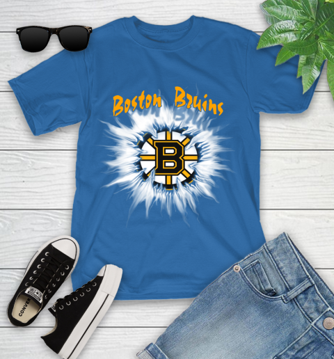 Boston Bruins NHL Hockey Adoring Fan Rip Sports Youth T-Shirt 12