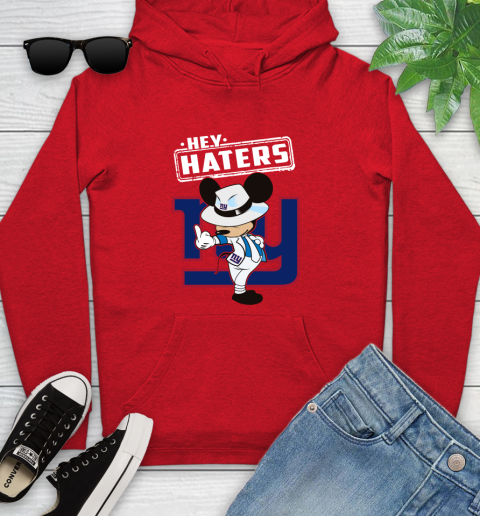 NFL Hey Haters Mickey Football Sports New York Giants Youth Hoodie 12