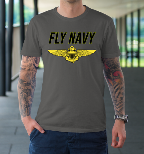 Fly Navy Shirt Pilot Wings T-Shirt 6