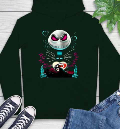 NHL Carolina Hurricanes Jack Skellington Sally The Nightmare Before Christmas Hockey T Shirt Hoodie 12
