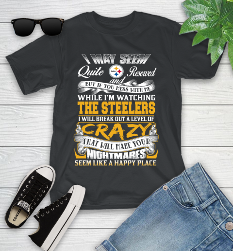 Pittsburgh Steelers NFL Football Don't Mess With Me While I'm Watching My Team Youth T-Shirt