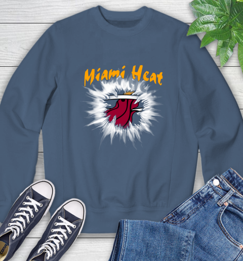 Miami Heat NBA Basketball Rip Sports Sweatshirt 8