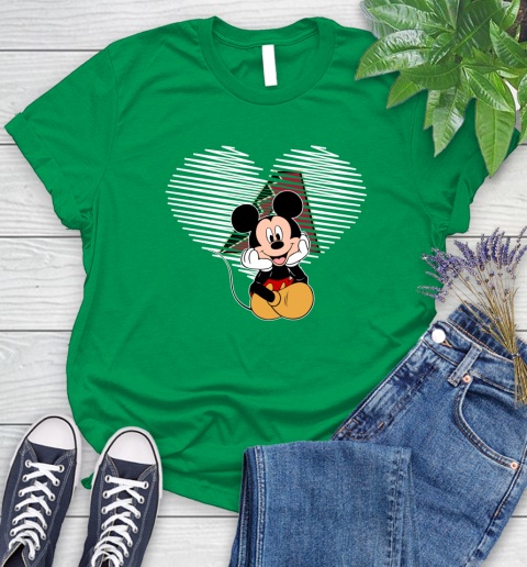 MLB Arizona Diamondbacks The Heart Mickey Mouse Disney Baseball T Shirt_000 Women's T-Shirt 9