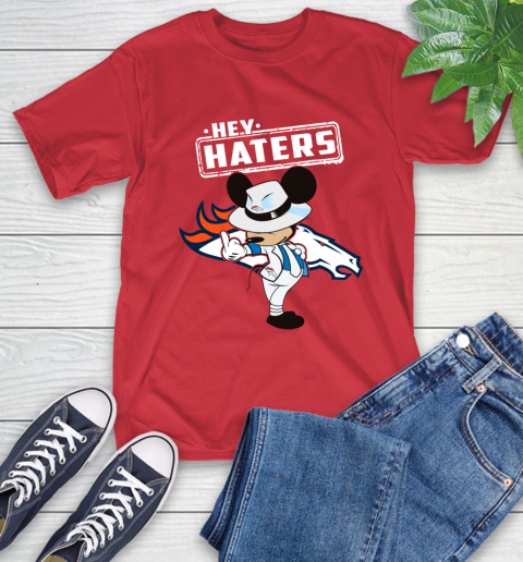 NFL Hey Haters Mickey Football Sports Denver Broncos T-Shirt 11
