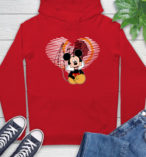 NFL Washington Redskins The Heart Mickey Mouse Disney Football T Shirt_000 Hoodie 10