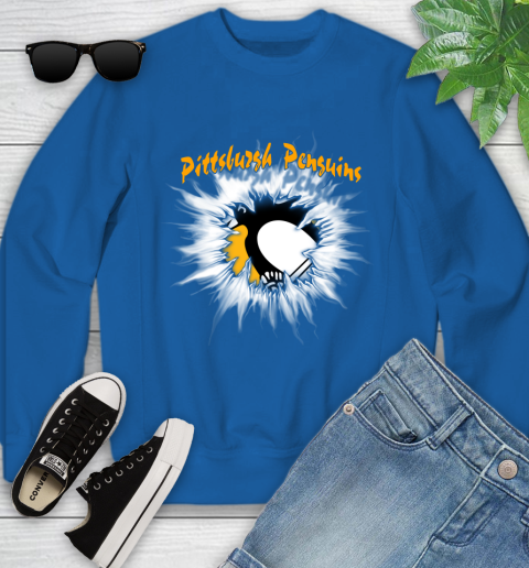 Pittsburgh Penguins NHL Hockey Adoring Fan Rip Sports Youth Sweatshirt 7