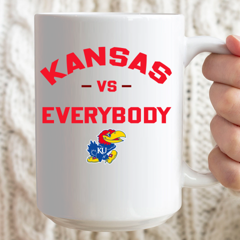 Kansas Jayhawks Vs Everybody Ceramic Mug 15oz 2