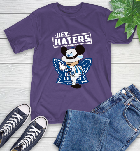 NHL Hey Haters Mickey Hockey Sports Toronto Maple Leafs T-Shirt 5