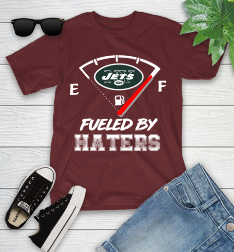 New York Jets NFL Football Fueled By Haters Sports Youth T-Shirt 14