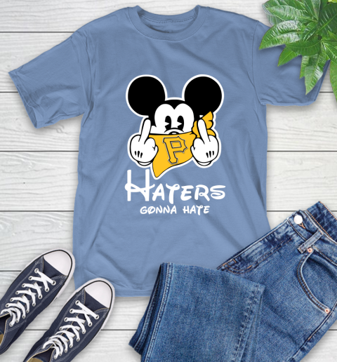 MLB Pittsburgh Pirates Haters Gonna Hate Mickey Mouse Disney Baseball T Shirt_000 T-Shirt 12