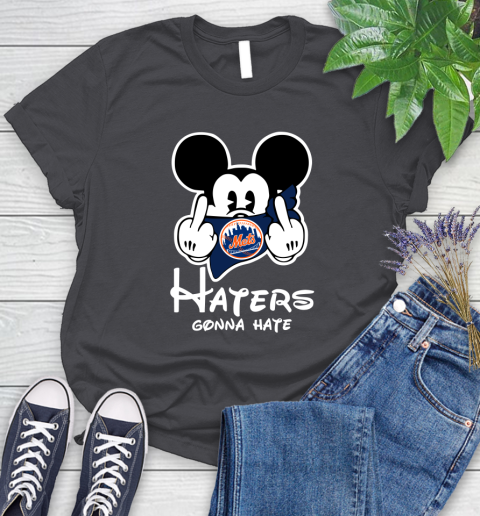 MLB New York Mets Haters Gonna Hate Mickey Mouse Disney Baseball T Shirt_000 Women's T-Shirt 8