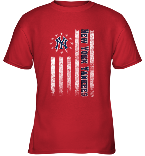 MLB American Flag Baseball Sports New York Yankees Youth T-Shirt – Tee ...