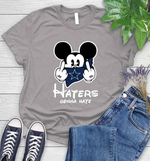 NFL Dallas Cowboys Haters Gonna Hate Mickey Mouse Disney Football T Shirt Women's T-Shirt 5