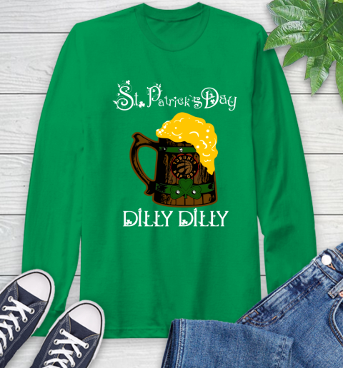 NBA Toronto Raptors St Patrick's Day Dilly Dilly Beer Basketball Sports Long Sleeve T-Shirt 8