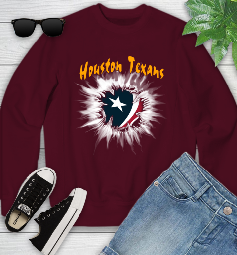 Houston Texans NFL Football Adoring Fan Rip Sports Youth Sweatshirt 4