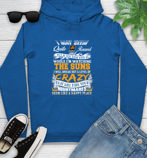 Phoenix Suns NBA Basketball Don't Mess With Me While I'm Watching My Team Youth Hoodie 11