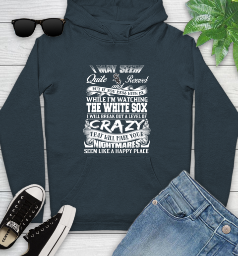 Chicago White MLB Baseball Don't Mess With Me While I'm Watching My Team Sox Youth Hoodie 10