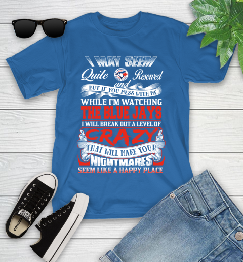 Toronto Blue Jays MLB Baseball Don't Mess With Me While I'm Watching My Team Youth T-Shirt 12