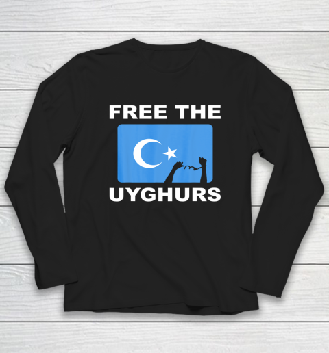 Free the Uyghurs Support Uighur Rights and Freedom Long Sleeve T-Shirt