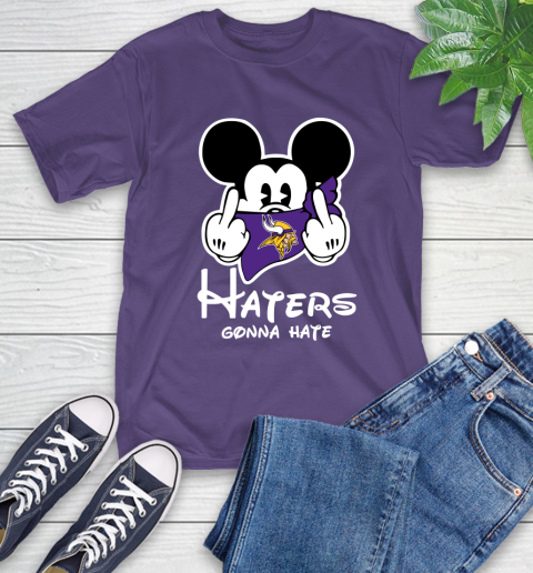 NFL Minnesota Vikings Haters Gonna Hate Mickey Mouse Disney Football T Shirt T-Shirt 5