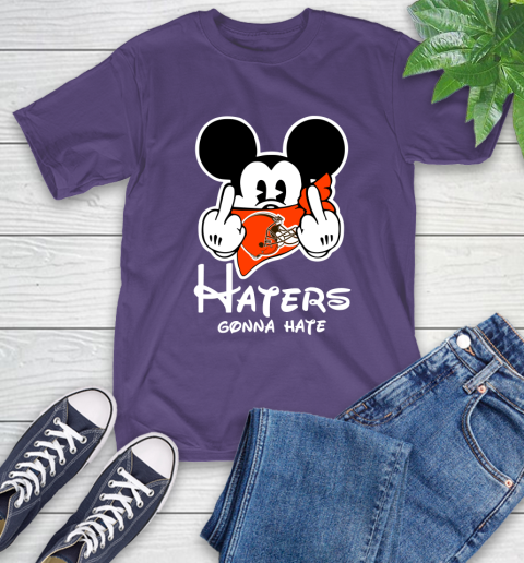 NFL Cleveland Browns Haters Gonna Hate Mickey Mouse Disney Football T Shirt T-Shirt 5