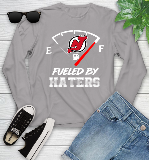 New Jersey Devils NHL Hockey Fueled By Haters Sports Youth Long Sleeve 5