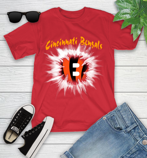 Cincinnati Bengals NFL Football Adoring Fan Rip Sports Youth T