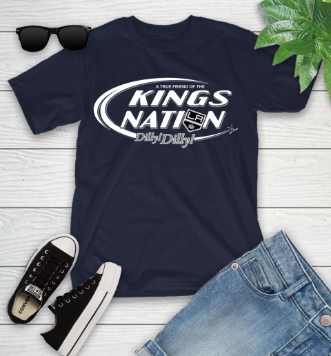 NHL A True Friend Of The Los Angeles Kings Dilly Dilly Hockey Sports Youth T-Shirt 2