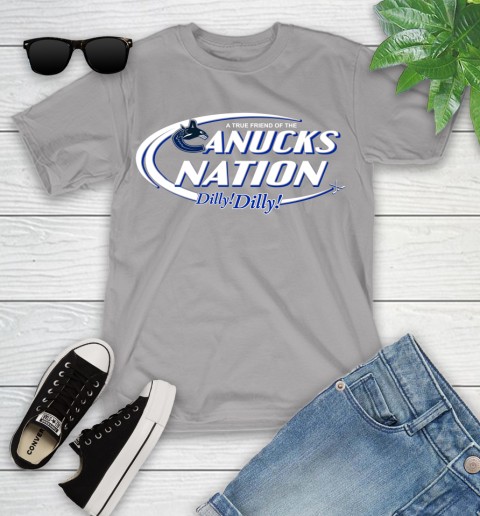 NHL A True Friend Of The Vancouver Canucks Dilly Dilly Hockey Sports Youth T-Shirt 4
