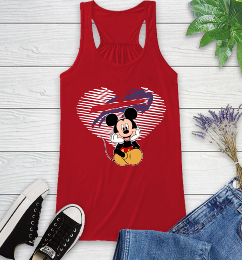 NFL Buffalo Bills The Heart Mickey Mouse Disney Football T Shirt_000 Racerback Tank 5