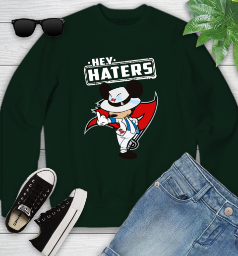 NFL Hey Haters Mickey Football Sports Tampa Bay Buccaneers Youth Sweatshirt 9