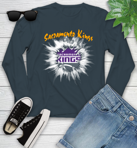 Sacramento Kings NBA Basketball Rip Sports Youth Long Sleeve 9