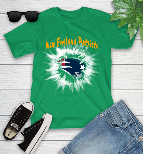 New England Patriots NFL Football Adoring Fan Rip Sports Youth T-Shirt 8