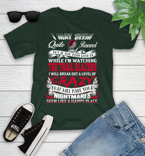 Portland Trail Blazers NBA Basketball Don't Mess With Me While I'm Watching My Team Youth T-Shirt 5