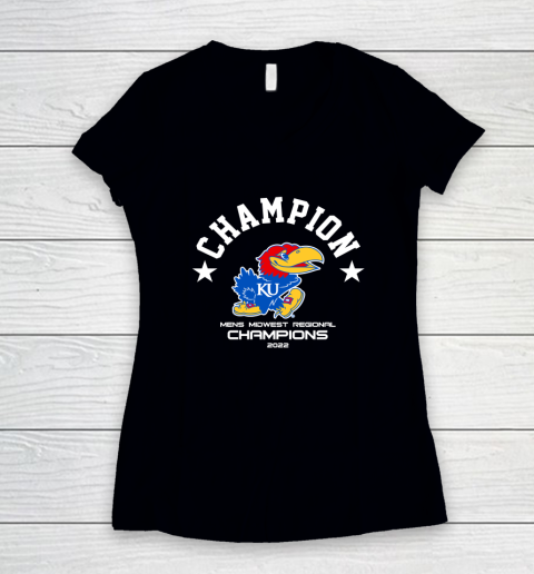 Ku Championship 2022 Women's V-Neck T-Shirt