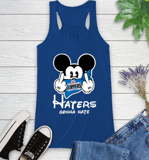 NBA LA Clippers Haters Gonna Hate Mickey Mouse Disney Basketball T Shirt Racerback Tank 8