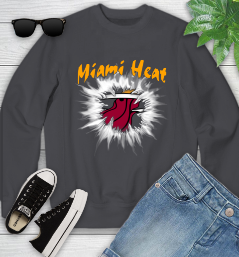Miami Heat NBA Basketball Rip Sports Youth Sweatshirt 5