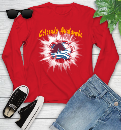 Colorado Avalanche NHL Hockey Adoring Fan Rip Sports Youth Long Sleeve 11