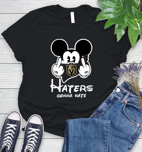 NHL Vegas Golden Knights Haters Gonna Hate Mickey Mouse Disney Hockey T Shirt Women's T-Shirt