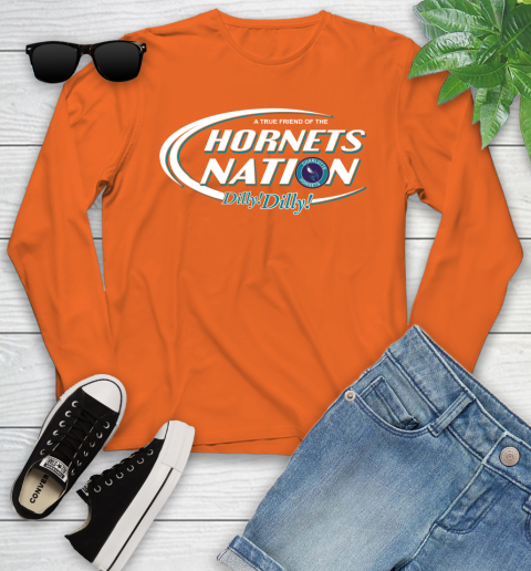 NBA A True Friend Of The Charlotte Hornets Dilly Dilly Basketball Sports Youth Long Sleeve 3
