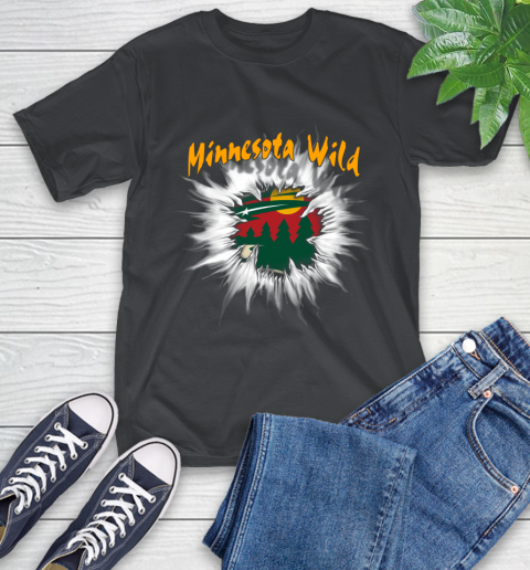Minnesota Wild NHL Hockey Adoring Fan Rip Sports T-Shirt
