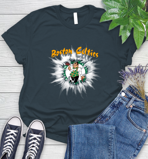 Boston Celtics NBA Basketball Rip Sports Women's T-Shirt 11