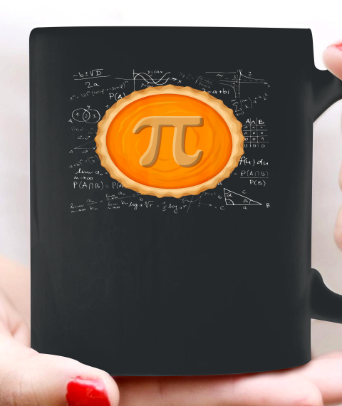 Pumpkin Pie Math Shirt Pi Day Funny Halloween Thanksgiving Ceramic Mug 11oz