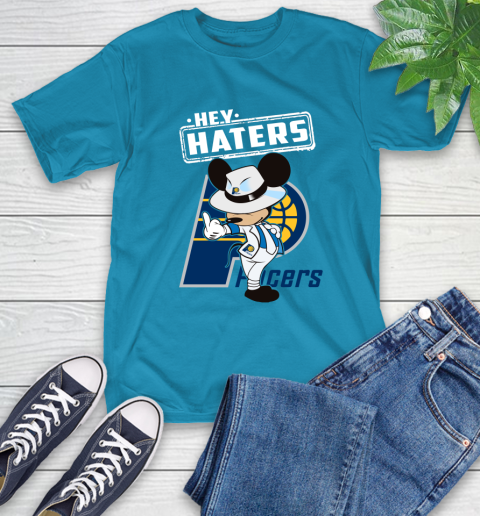 NBA Hey Haters Mickey Basketball Sports Indiana Pacers T-Shirt 9