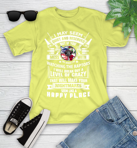Toronto Raptors NBA Basketball Don't Mess With Me While I'm Watching My Team Sports Youth T-Shirt 10