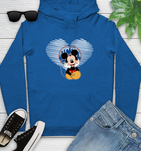 MLB New York Mets The Heart Mickey Mouse Disney Baseball T Shirt_000 Youth Hoodie 11