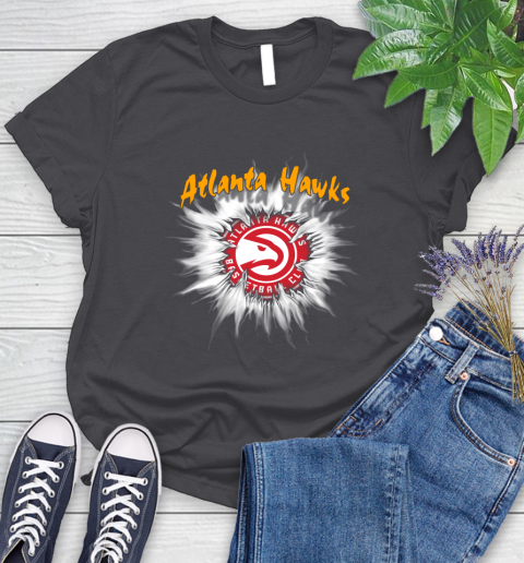 Atlanta Hawks NBA Basketball Rip Sports Women's T-Shirt 8