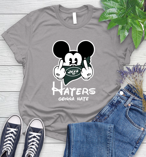 NFL New York Jets Haters Gonna Hate Mickey Mouse Disney Football T Shirt Women's T-Shirt 5